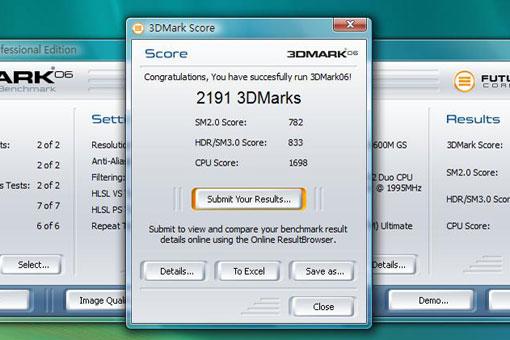 顯示卡測試軟體 3DMark06