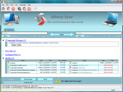 電腦同步軟體 Allway Sync