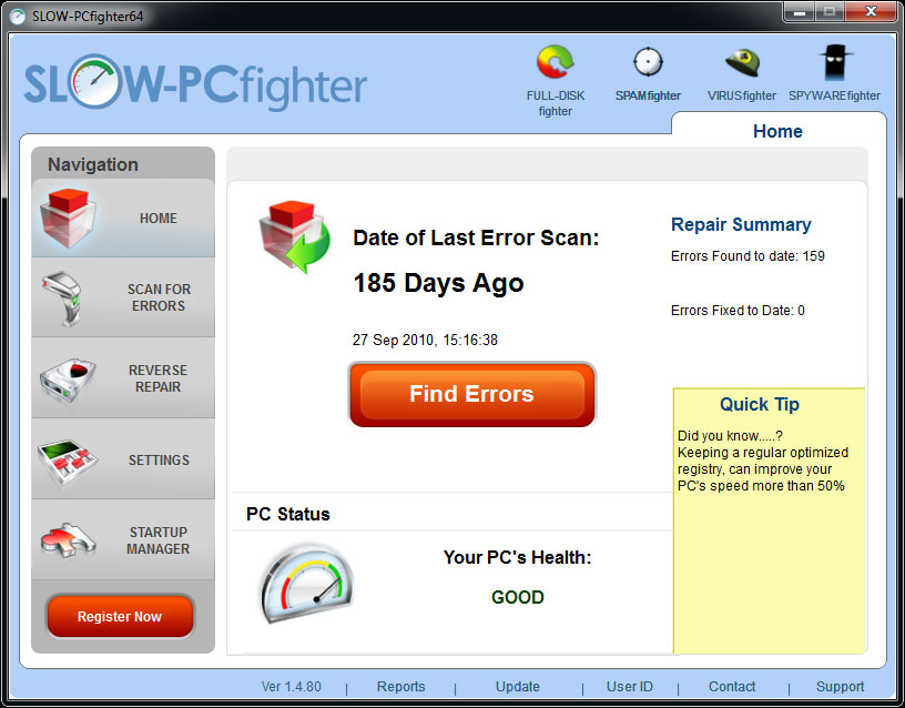 電腦變慢怎麼辦 SLOW-PCfighter 幫你解決