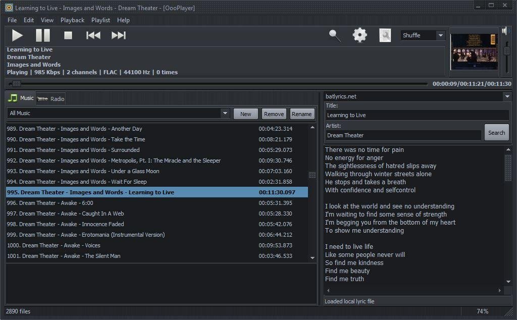 免費音樂播放器下載 OooPlayer