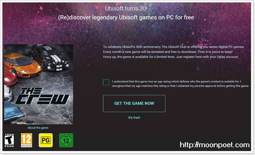 The Crew 飆酷車神下載 – UBI 30週年免費大放送