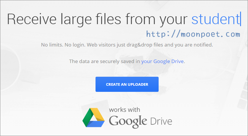 Drive Uploader 讓 Google Drive 變身免註冊免費上傳空間