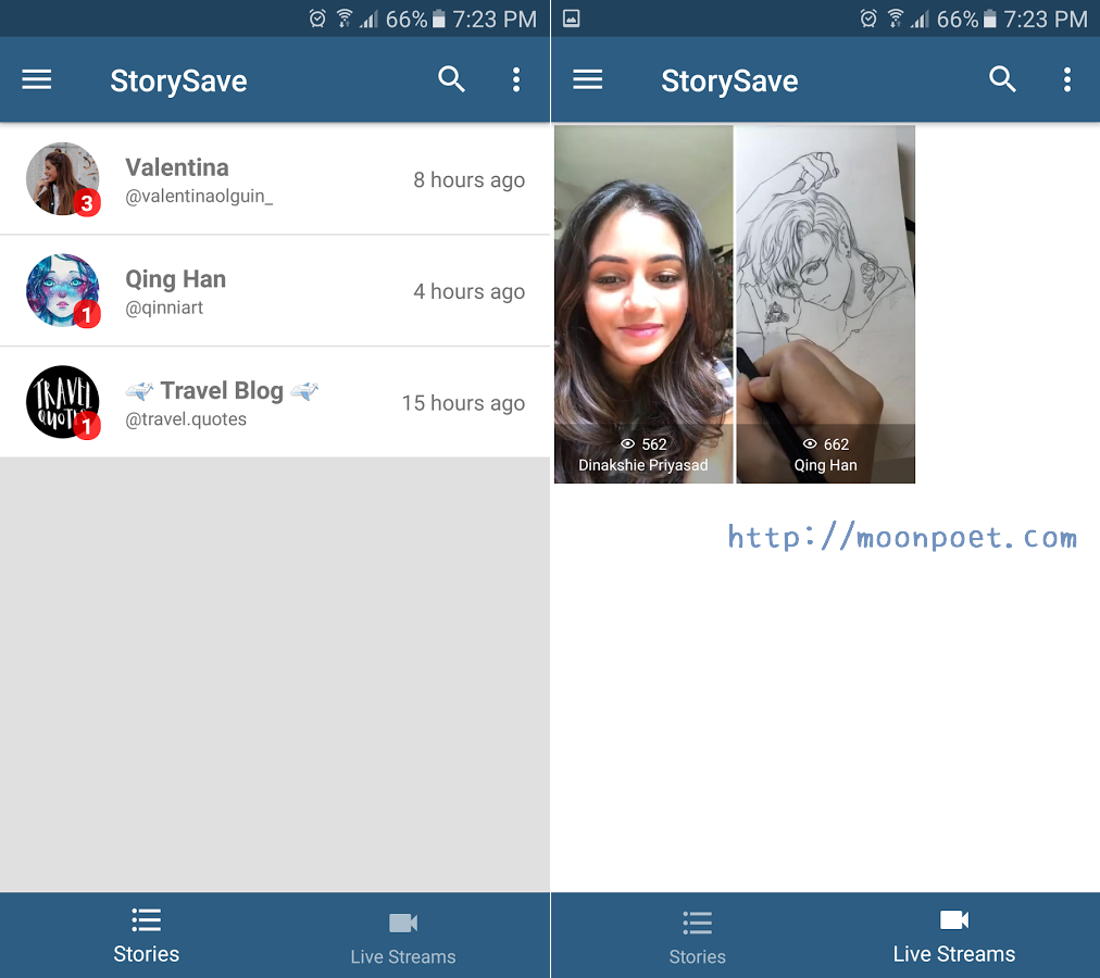 下載instagram影片 含限時動態和Live直播影片 StorySave