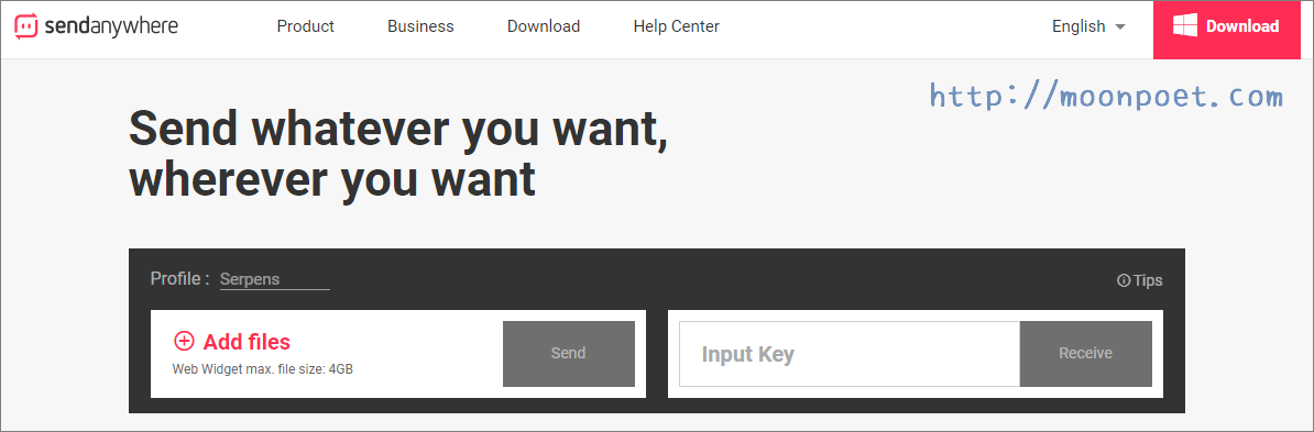 Send Anywhere 單檔4GB免費上傳空間 只要六位數字就能下載