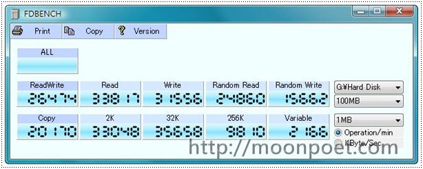 隨身碟速度測試軟體 fdbench下載