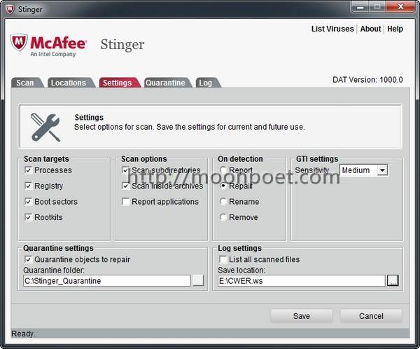 免費掃毒軟體下載 McAfee Labs Stinger
