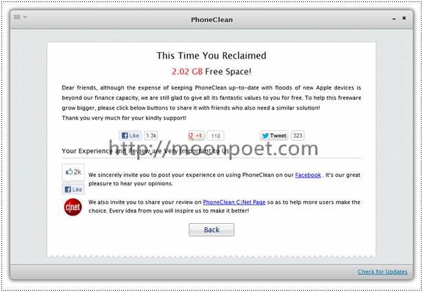 iphone空間不夠用 PhoneClean 幫您一鍵整理