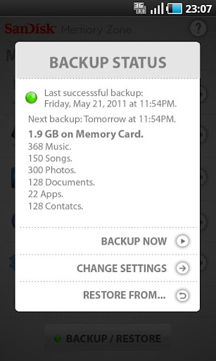 SanDisk Memory Zone 手機資料備份app