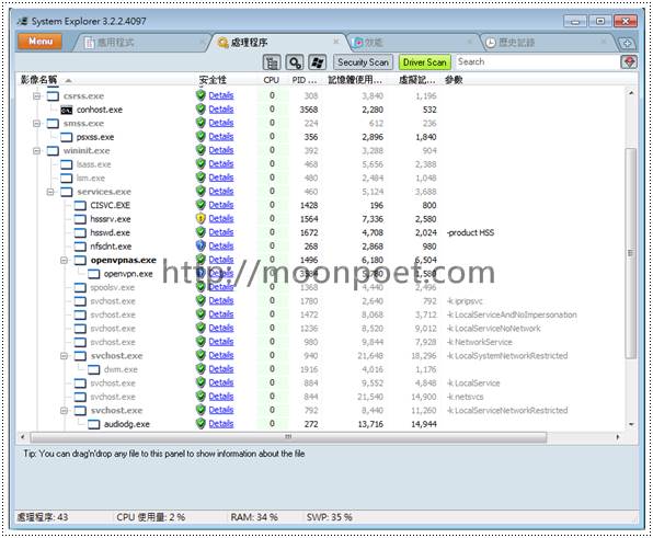 工作管理員強化版 system explorer 免安裝