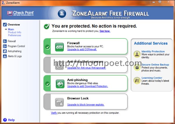 免費木馬防護軟體 ZoneAlarm Free Firewall