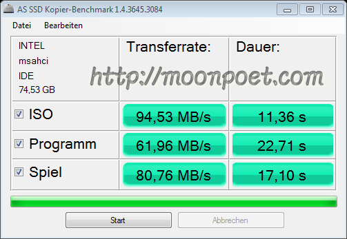 AS SSD Benchmark – SSD測速、4k對齊檢查工具