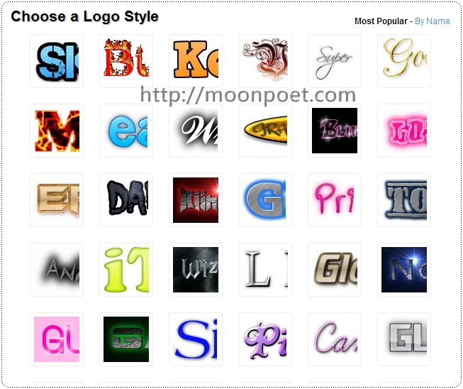 線上文字特效製作工具 Cool Text