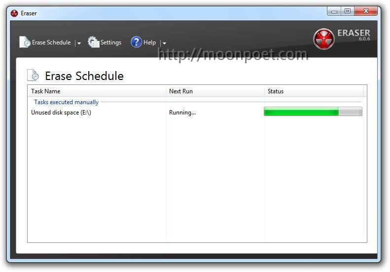徹底刪除檔案軟體 檔案粉碎機 Eraser