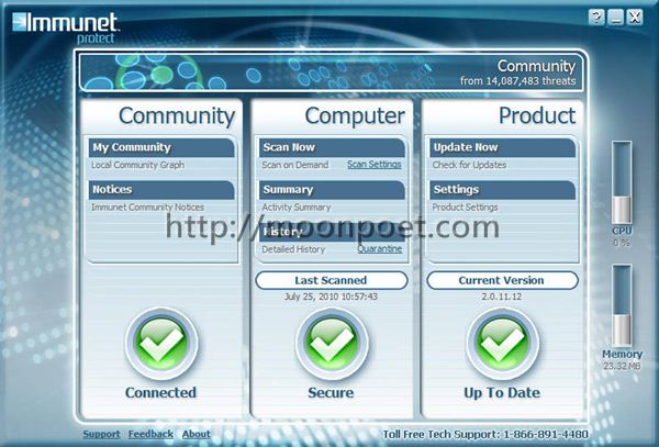 Immunet Protect Free Antivirus 3.0.8.9025 防毒軟體免費下載