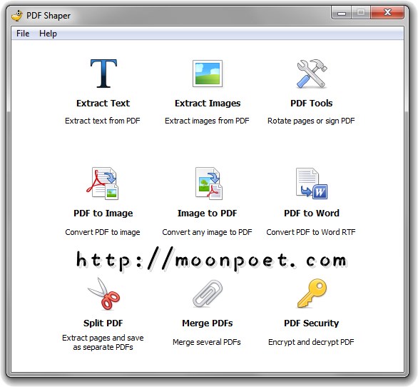 PDF轉檔、分割、合併多功能工具 PDF Shaper Premium